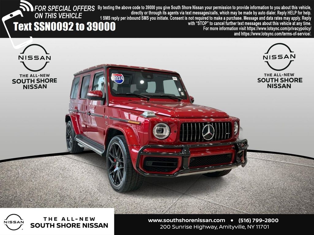 MANUFAKTUR Cardinal Red magno 2024 Mercedes-Benz G-Class AMG G 63 4MATIC SUV / Crossover All-Wheel Drive 9-Speed Automatic