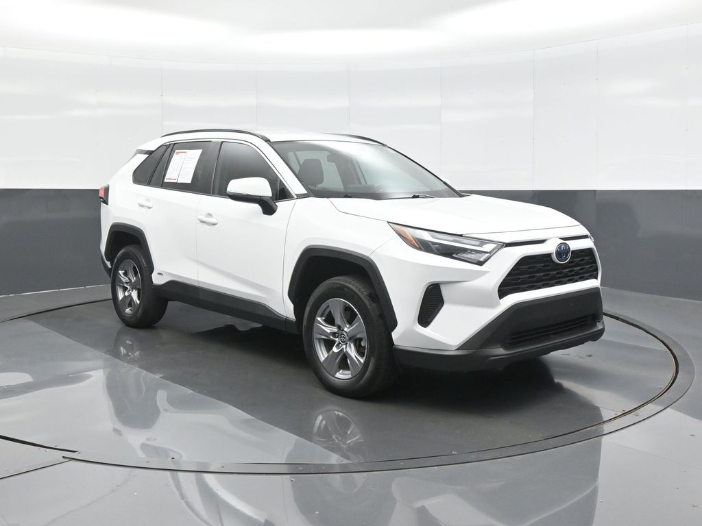 White 2022 Toyota RAV4 Hybrid SUV / Crossover All-Wheel Drive Continuously Variable Transmission