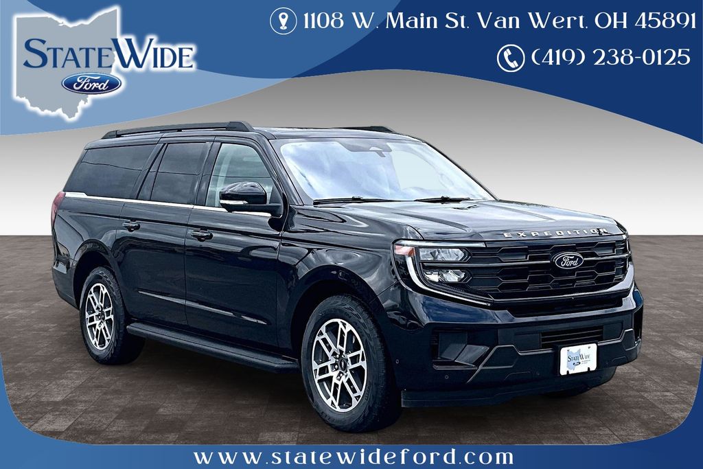 Black Metallic 2025 Ford Expedition MAX Active 4WD SUV / Crossover Four-Wheel Drive Automatic