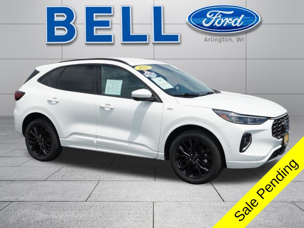Star White Metallic Tri-Coat 2023 Ford Escape SUV / Crossover All-Wheel Drive 8-Speed Automatic