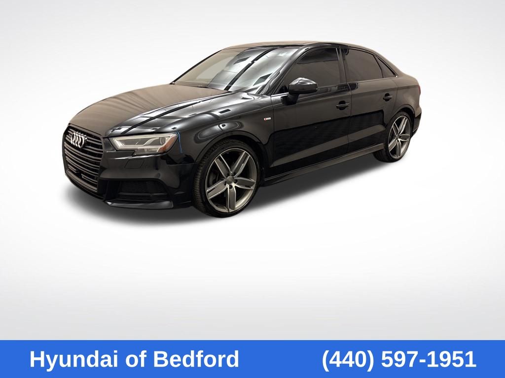Black Metallic 2018 Audi A3 2.0T quattro Premium Plus Sedan AWD Sedan All-Wheel Drive 6-Speed Automatic