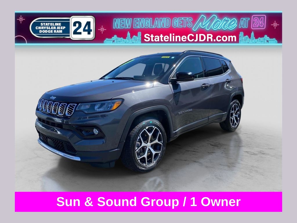 Baltic Gray Metallic Clearcoat 2024 Jeep Compass Limited 4WD SUV / Crossover Four-Wheel Drive 8-Speed Automatic