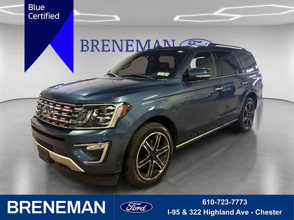 Blue Metallic 2019 Ford Expedition Limited 4WD SUV / Crossover Four-Wheel Drive Automatic
