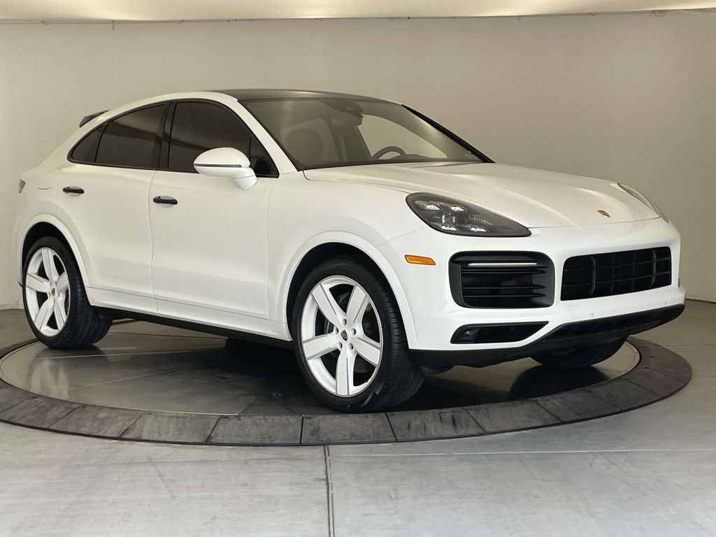 2022 Porsche Cayenne Coupe Platinum Edition White at Audi Porsche Sewickley