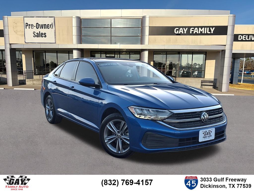 Blue 2023 Volkswagen Jetta Sedan Front-Wheel Drive 8-Speed Automatic
