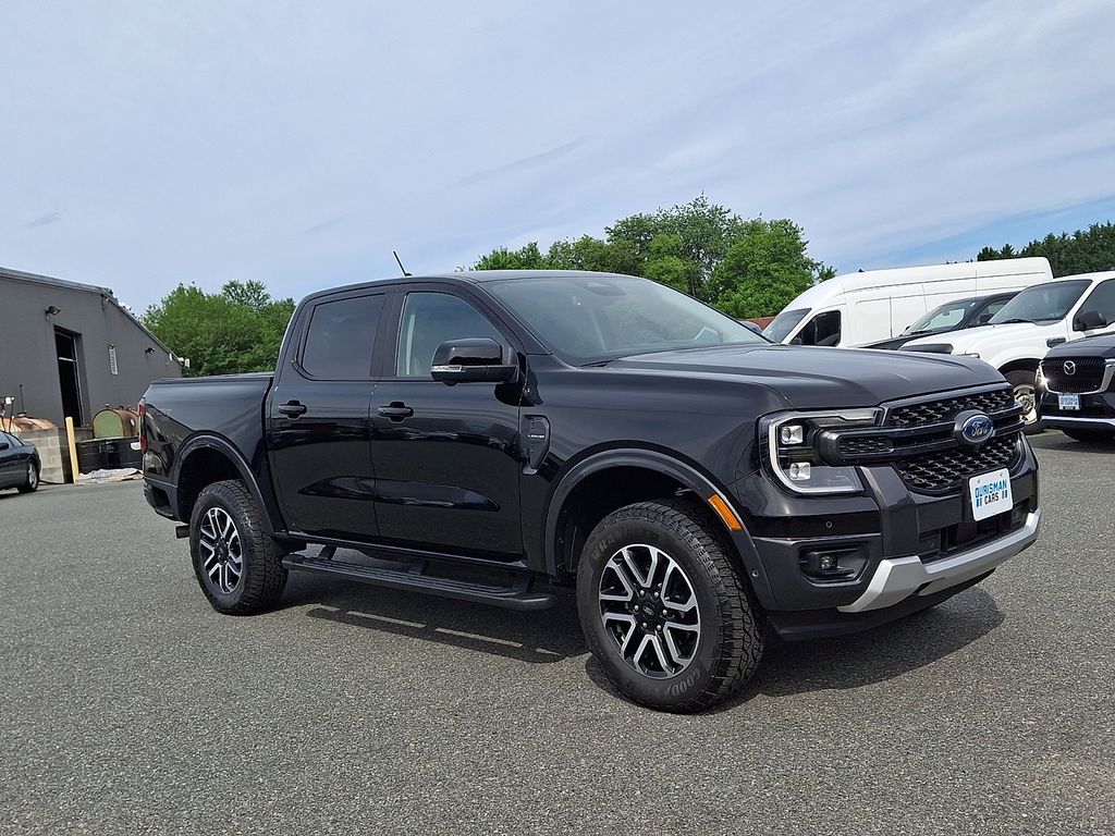 Shadow Black 2024 Ford Ranger Pickup Truck Four-Wheel Drive Automatic