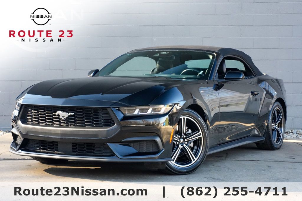 Shadow Black 2024 Ford Mustang EcoBoost Premium Convertible RWD Convertible Rear-Wheel Drive Automatic