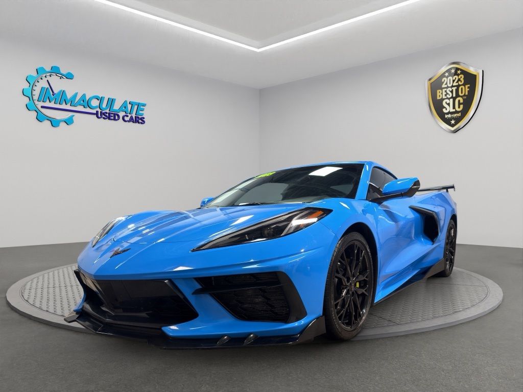 Rapid Blue 2023 Chevrolet Corvette Coupe Rear-Wheel Drive 8-Speed Dual Clutch