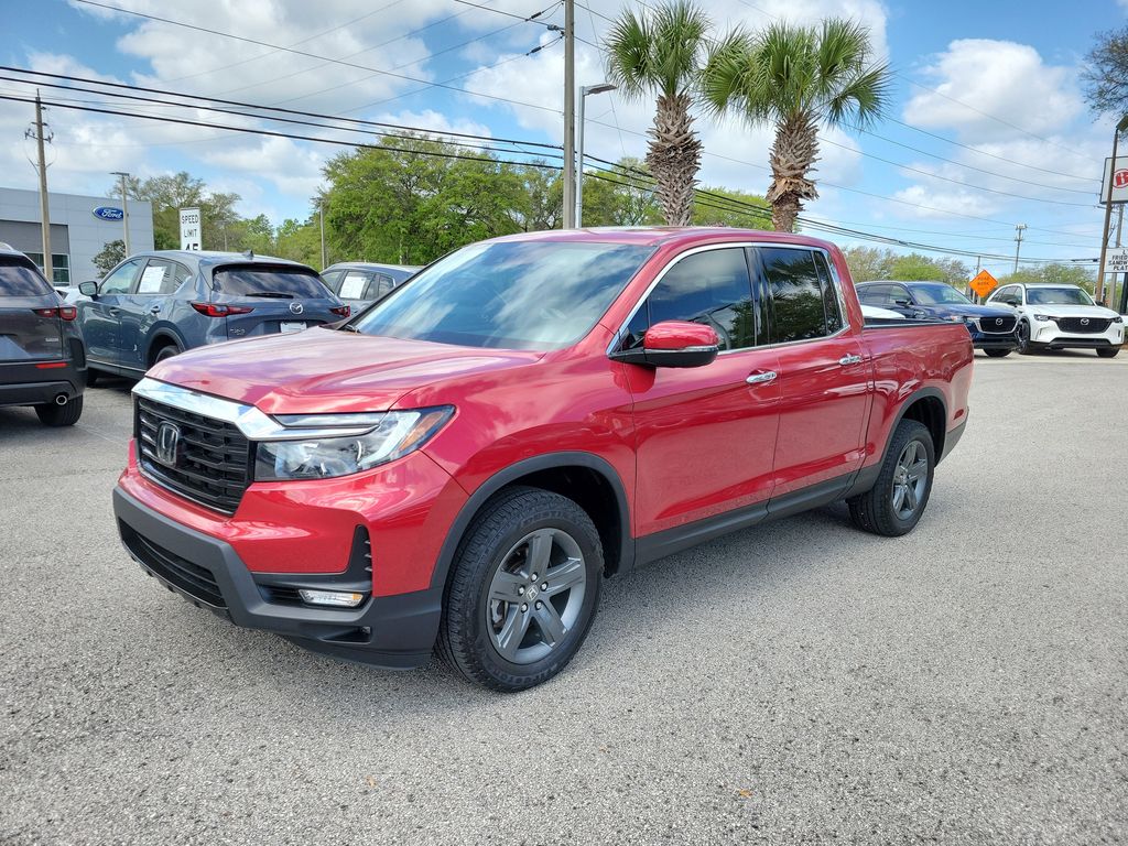Radiant Red Metallic II 2023 Honda Ridgeline RTL-E AWD Pickup Truck All-Wheel Drive 9-Speed Automatic