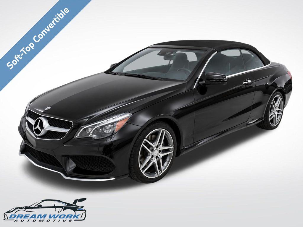 Black 2017 Mercedes-Benz E-Class Convertible Rear-Wheel Drive 7-Speed Automatic