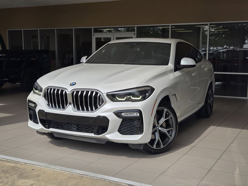 Mineral White Metallic 2021 BMW X6 xDrive40i AWD SUV / Crossover All-Wheel Drive 8-Speed Automatic