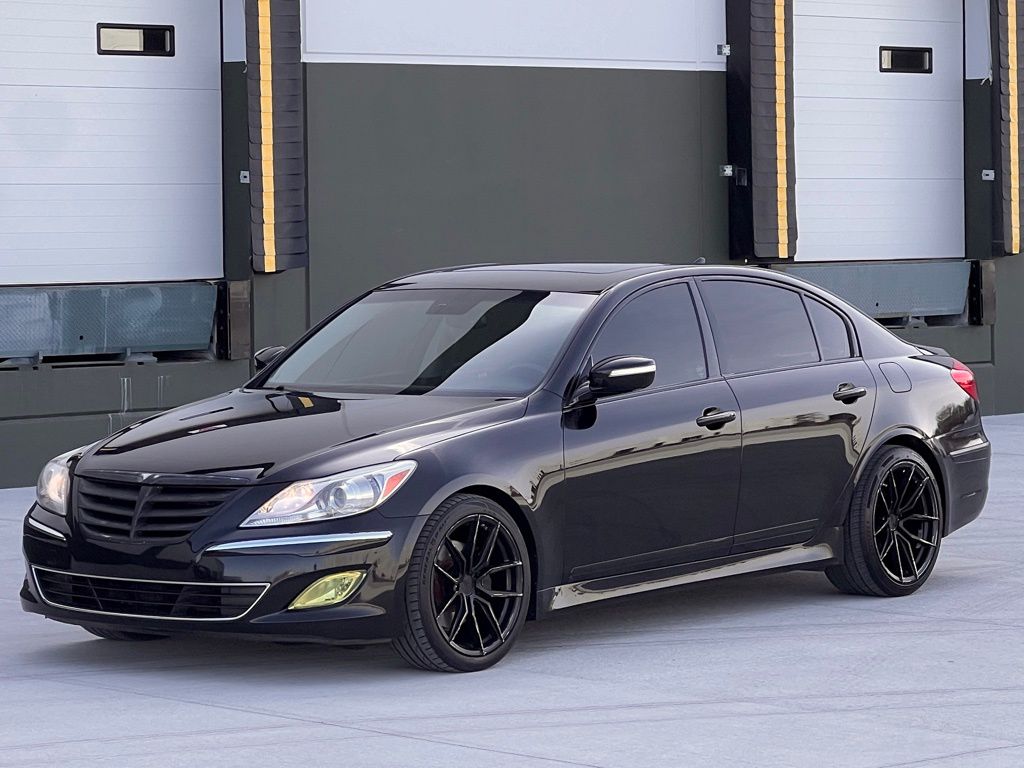 Caspian Black 2014 Hyundai Genesis Sedan 8-Speed Automatic