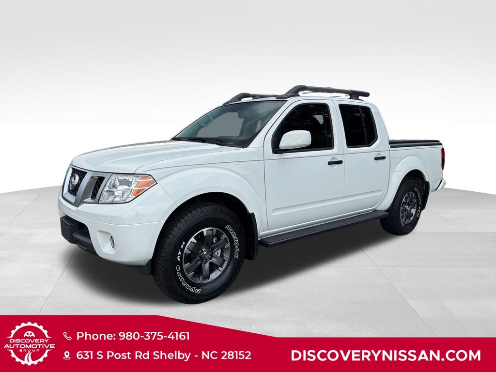 Glacier White 2021 Nissan Frontier Pickup Truck Four-Wheel Drive 9-Speed Automatic