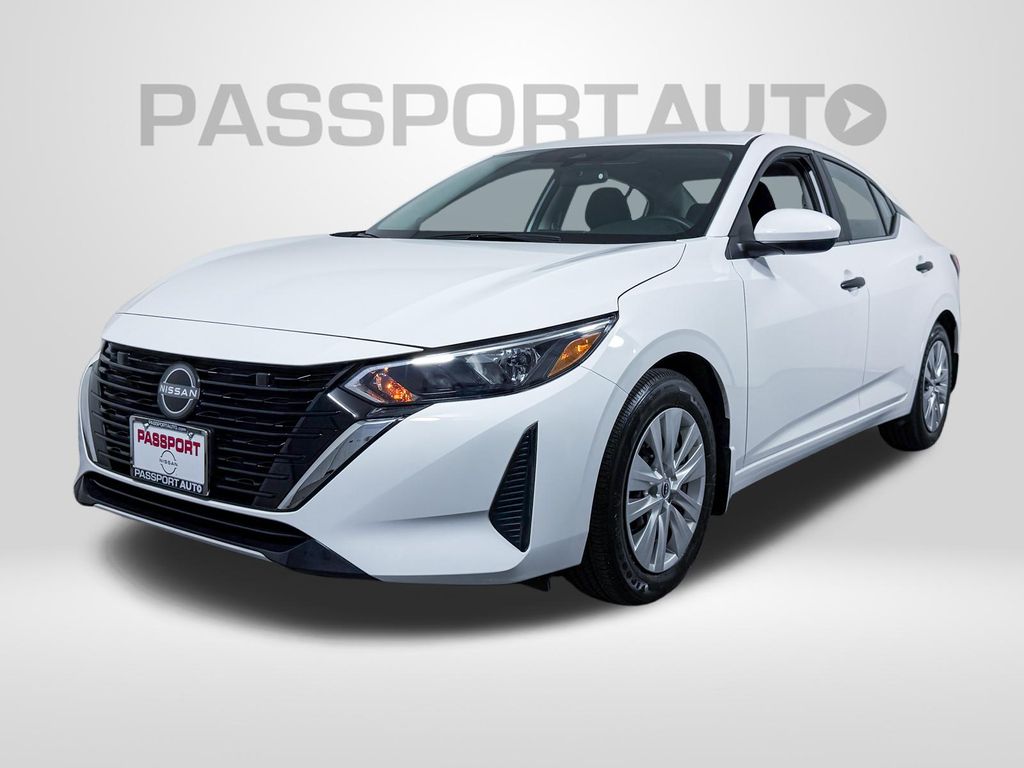 White (Fresh Powder) 2025 Nissan Sentra S FWD Sedan Front-Wheel Drive Continuously Variable Transmission