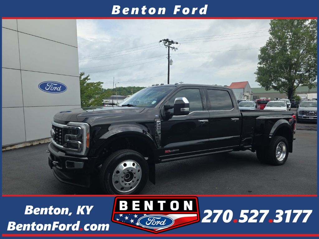 Black 2023 Ford F-450 Super Duty Pickup Truck Four-Wheel Drive Automatic