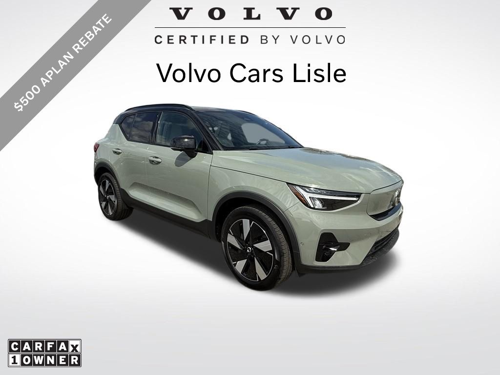 Sage Green Metallic 2025 Volvo EX40 Twin Plus eAWD SUV / Crossover All-Wheel Drive 1-Speed Automatic