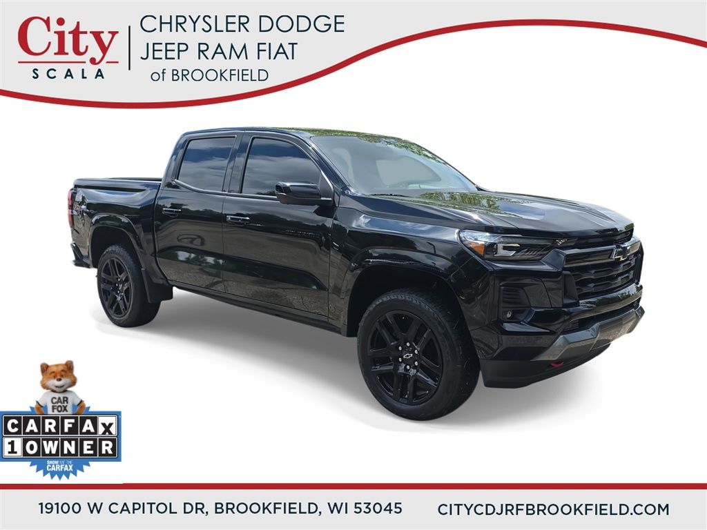 Black 2025 Chevrolet Colorado Z71 Crew Cab 4WD Pickup Truck Four-Wheel Drive 8-Speed Automatic