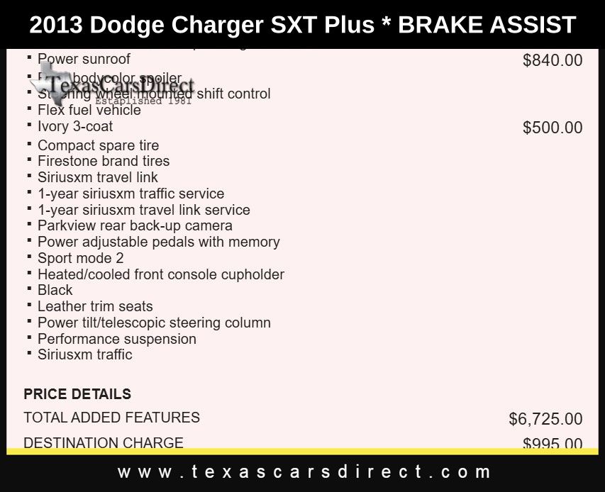 2013 Dodge Charger SXT 7