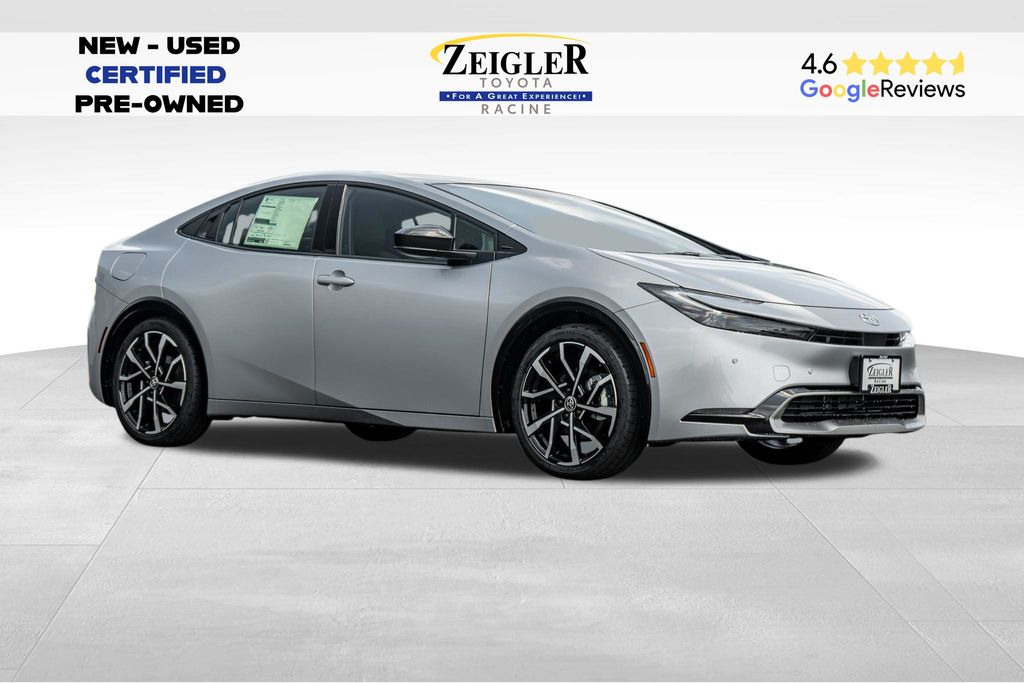 Silver 2026 Toyota Prius Plug-In Hybrid Hatchback Front-Wheel Drive Continuously Variable Transmission