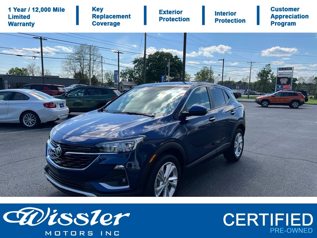 Sapphire Metallic 2023 Buick Encore GX SUV / Crossover Front-Wheel Drive Continuously Variable Transmission