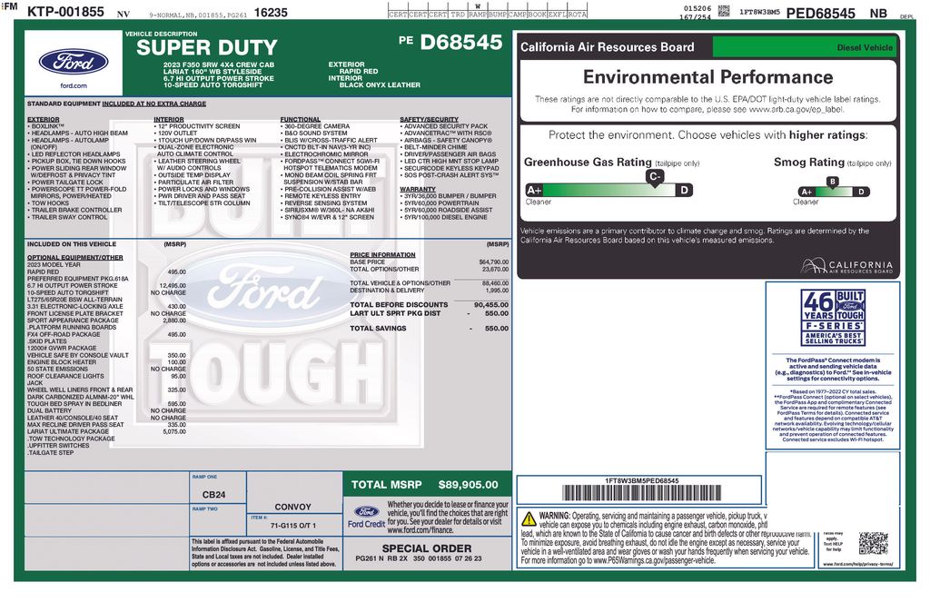 Used 2023 Red Ford Lariat image 5