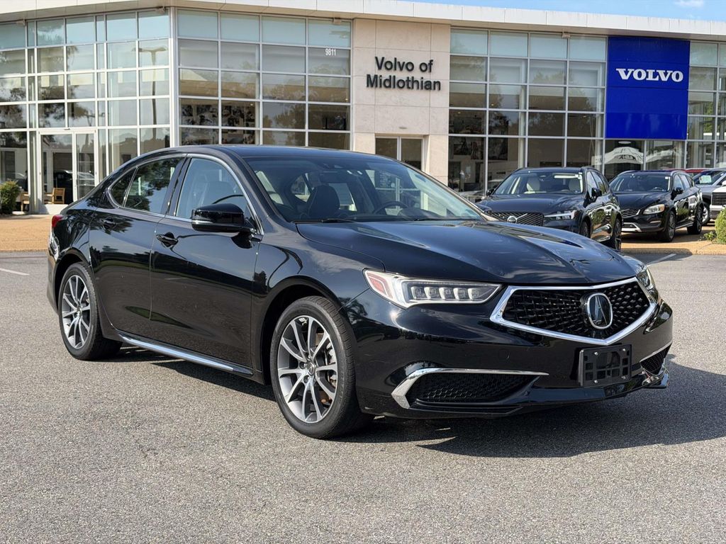 Crystal Black Pearl 2018 Acura TLX Sedan Front-Wheel Drive 9-Speed Automatic