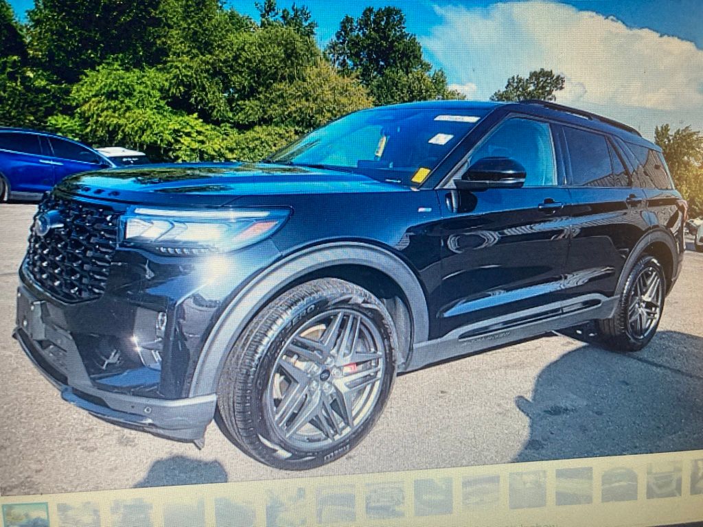 Black Metallic 2025 Ford Explorer SUV / Crossover All-Wheel Drive Automatic