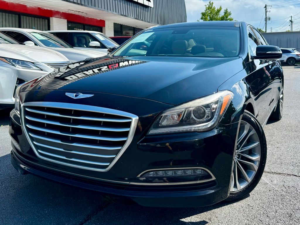 Caspian Black 2016 Hyundai Genesis Sedan 8-Speed Automatic