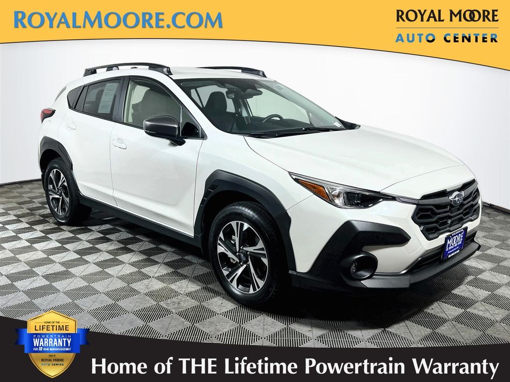 Crystal White Pearl 2024 Subaru Crosstrek SUV / Crossover All-Wheel Drive Continuously Variable Transmission