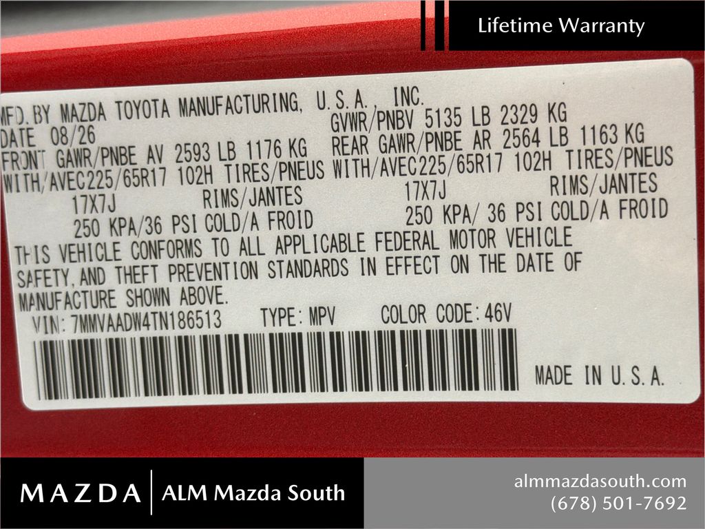 New 2026 Soul Red Crystal Metallic Mazda Premium AWD image 33