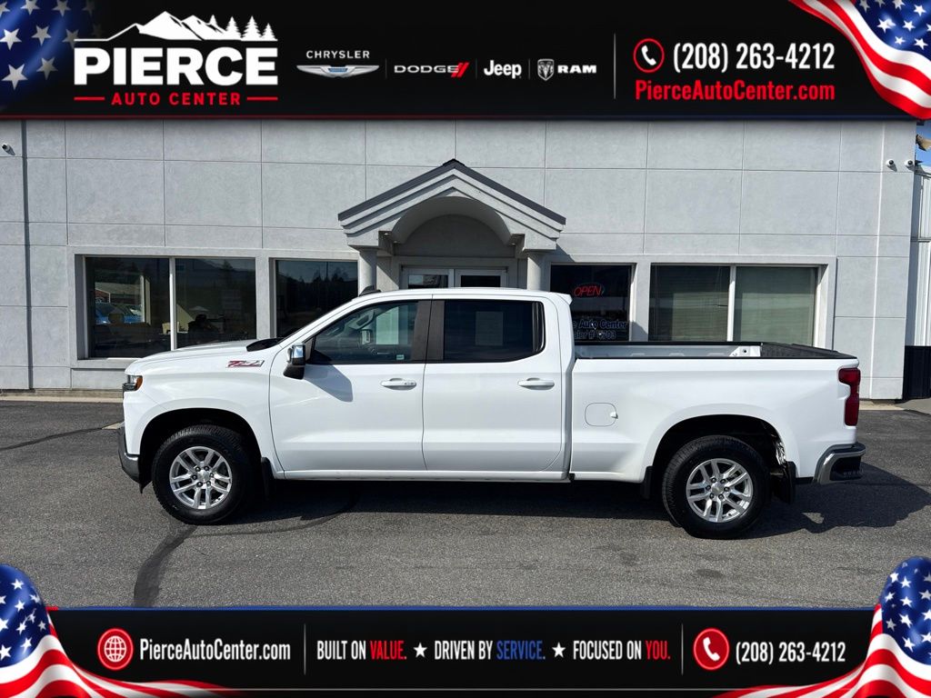 Summit White 2020 Chevrolet Silverado 1500 Pickup Truck Four-Wheel Drive 8-Speed Automatic