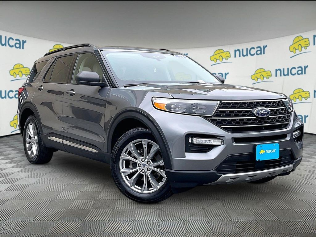 Gray Metallic 2023 Ford Explorer SUV / Crossover All-Wheel Drive Automatic