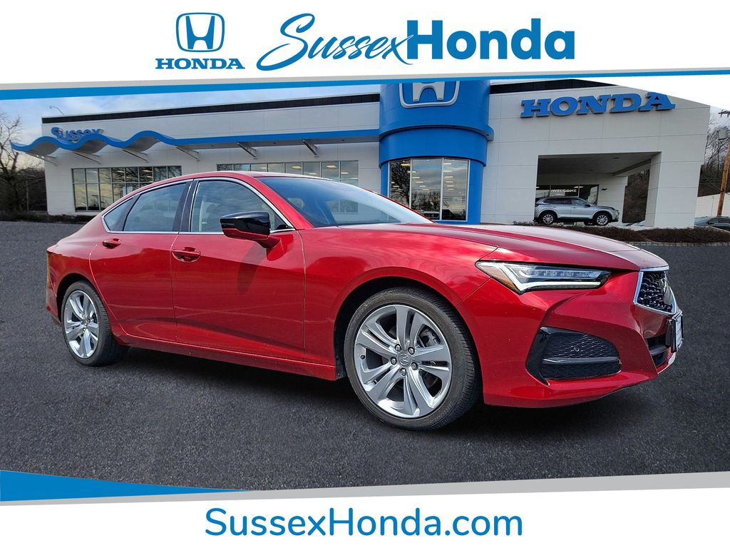 Performance Red Pearl 2023 Acura TLX FWD with Technology Package Sedan Front-Wheel Drive Automatic