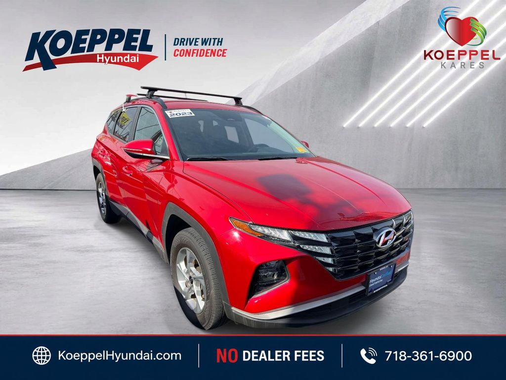 Calypso Red 2023 Hyundai Tucson SUV / Crossover All-Wheel Drive 8-Speed Automatic