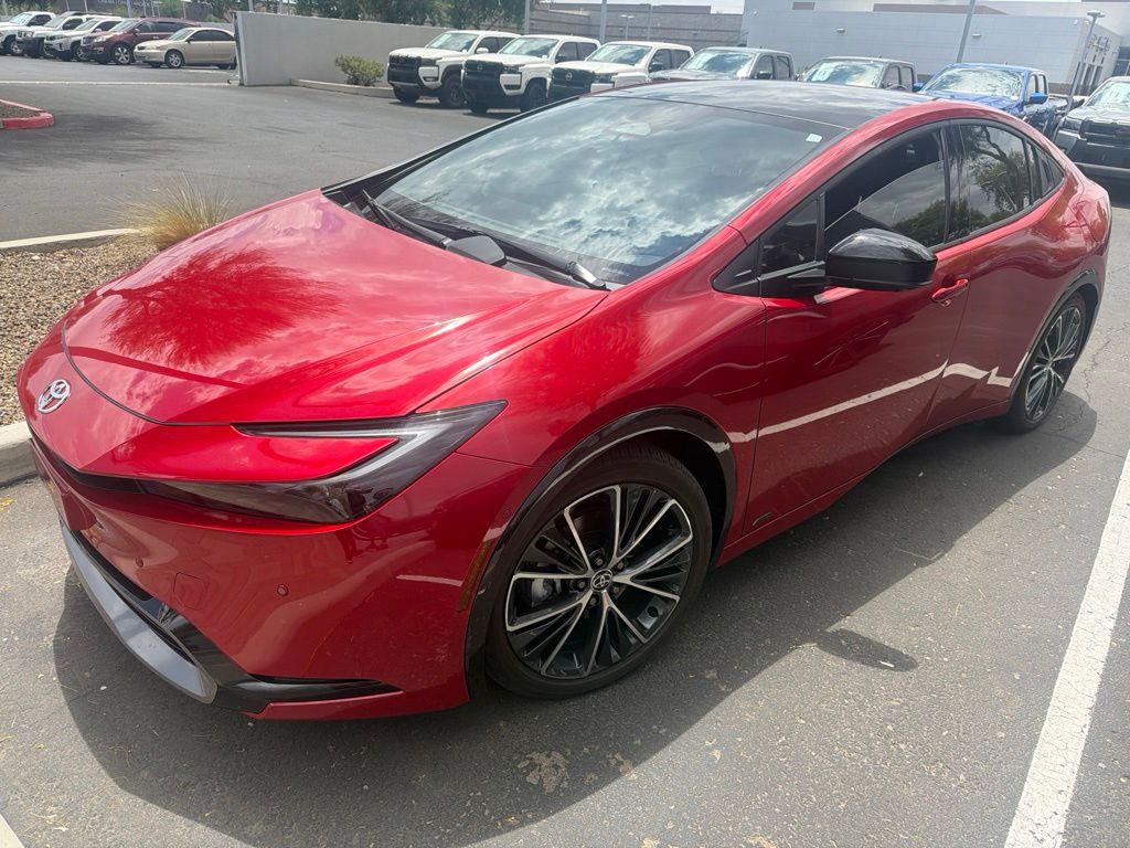 Red 2026 Toyota Prius Hatchback All-Wheel Drive Continuously Variable Transmission