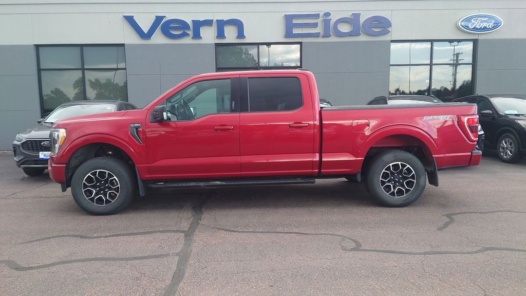 Red Metallic 2021 Ford F-150 XLT SuperCrew 4WD Pickup Truck Four-Wheel Drive Automatic