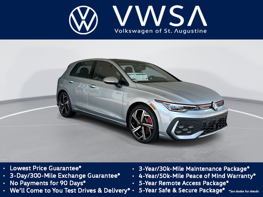 Alpine Silver Metallic 2026 Volkswagen Golf GTI Hatchback Front-Wheel Drive 7-Speed Dual Clutch