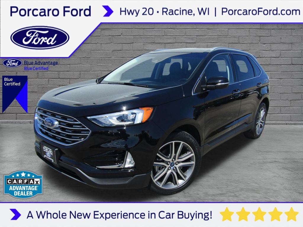 Agate Black Metallic 2019 Ford Edge SUV / Crossover All-Wheel Drive 8-Speed Automatic