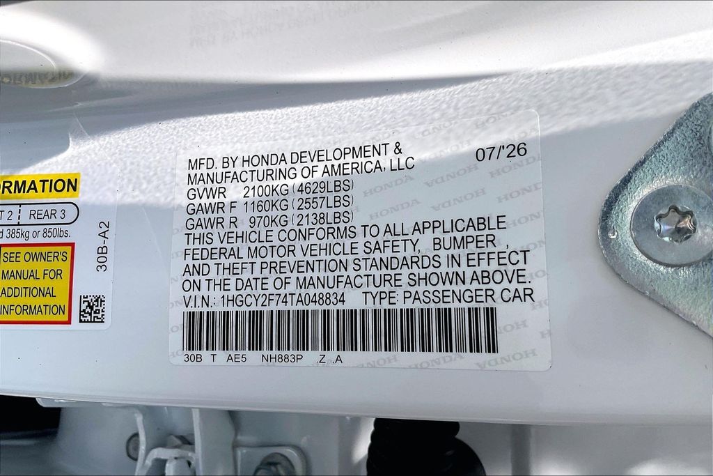 New 2026 Honda Accord Hybrid Sedan