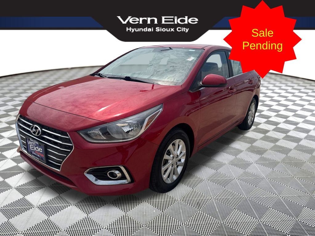 Pomegranate Red Metallic 2020 Hyundai Accent Sedan Front-Wheel Drive Continuously Variable Transmission