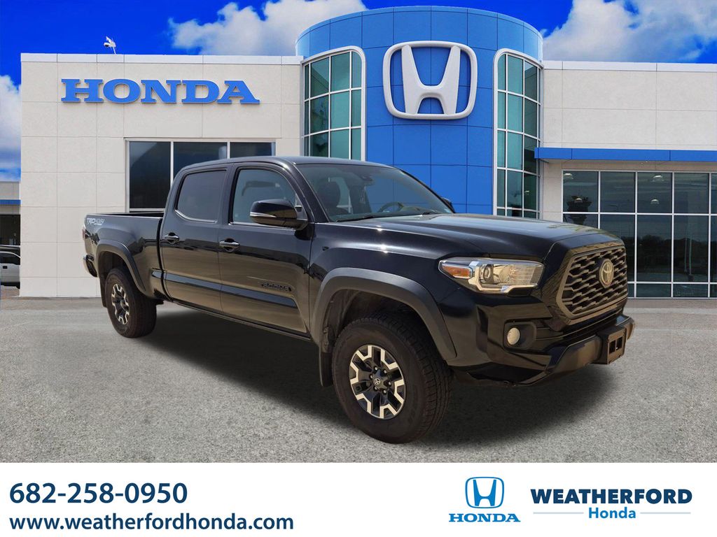 Midnight Black Metallic 2021 Toyota Tacoma Pickup Truck Four-Wheel Drive 6-Speed Automatic