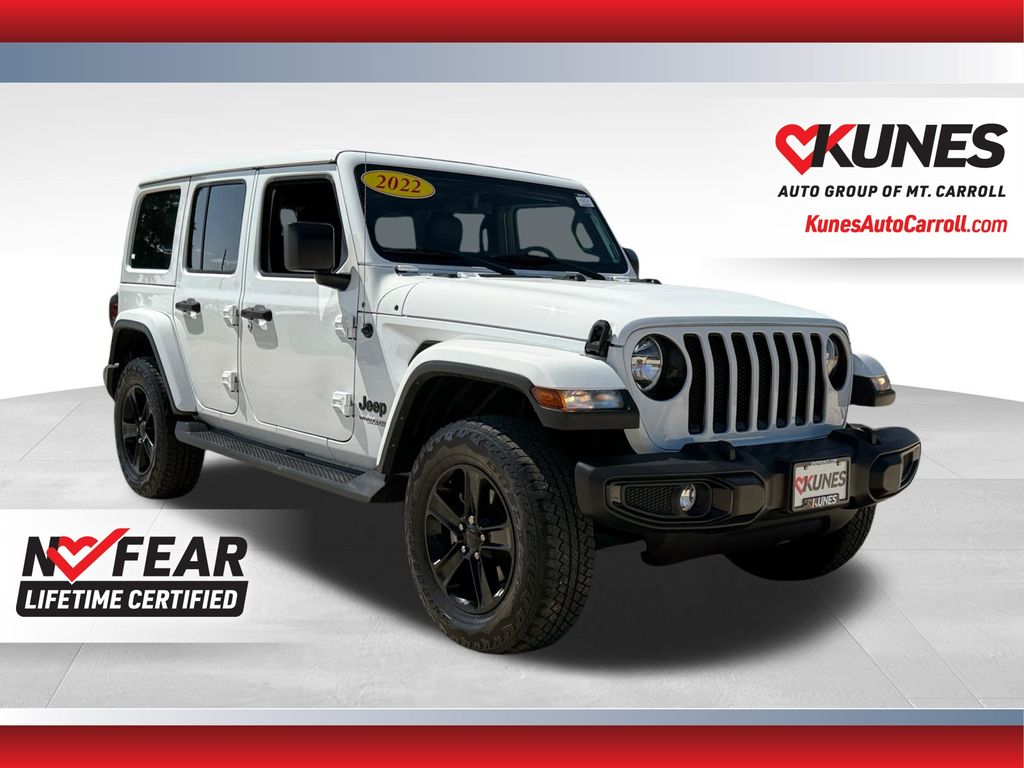 Bright White Clearcoat 2022 Jeep Wrangler SUV / Crossover Four-Wheel Drive 8-Speed Automatic