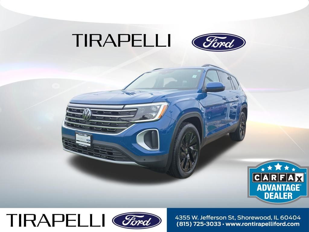 Blue 2025 Volkswagen Atlas SE 4Motion with Technology SUV / Crossover All-Wheel Drive Automatic