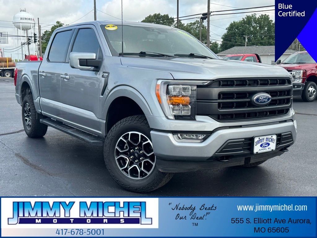 Iconic Silver Metallic 2023 Ford F-150 Pickup Truck Four-Wheel Drive Automatic
