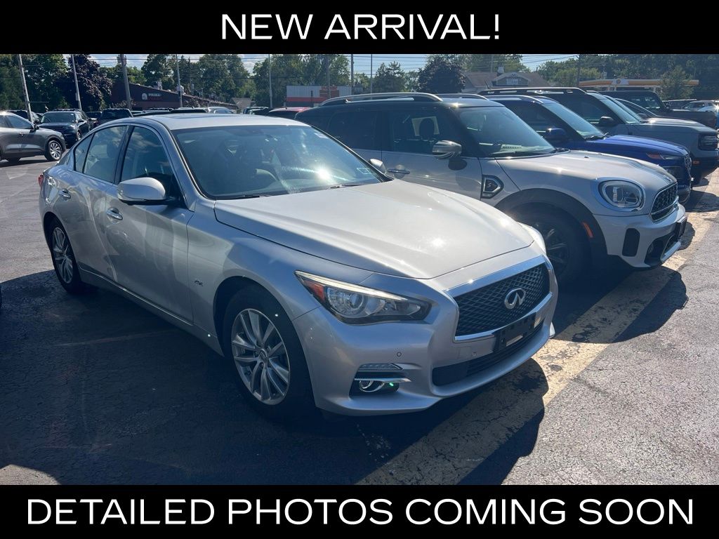 Gray (Liquid Platinum) 2016 INFINITI Q50 Sedan All-Wheel Drive 7-Speed Automatic