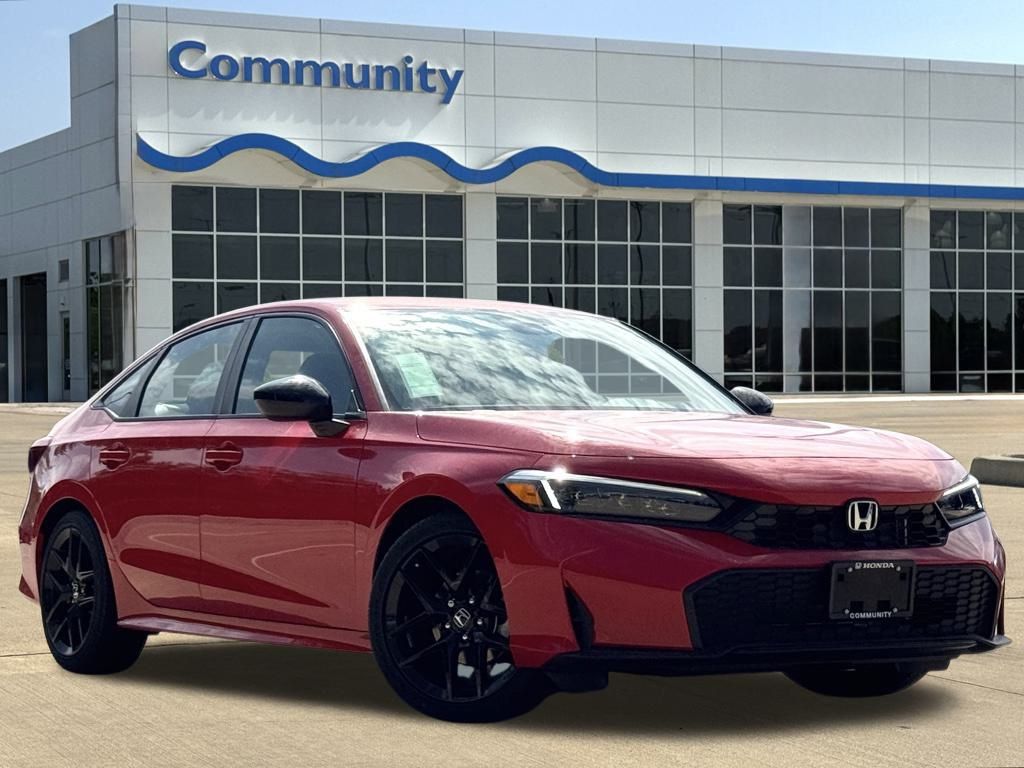 2026 Honda Civic Sport Red at Community Honda
