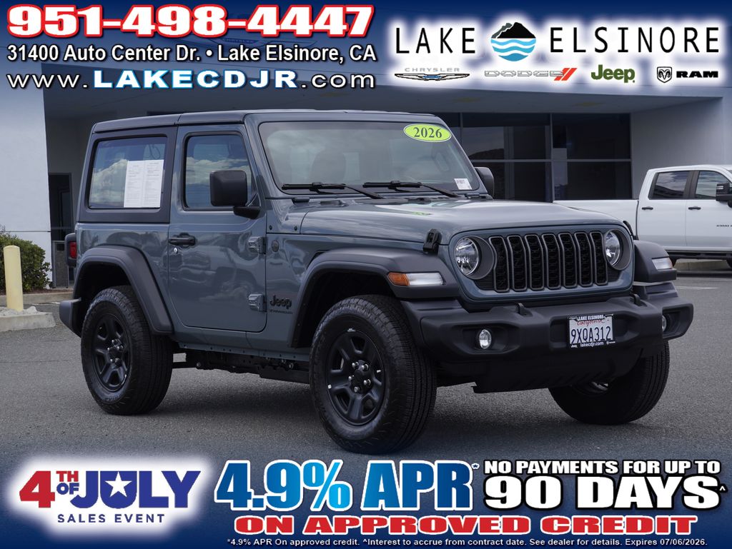 Anvil Clear Coat 2026 Jeep Wrangler SUV / Crossover Four-Wheel Drive 8-Speed Automatic