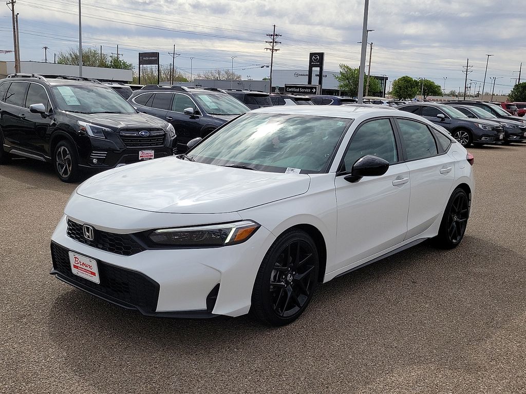 2025 Honda Civic Sport White at Brown Honda