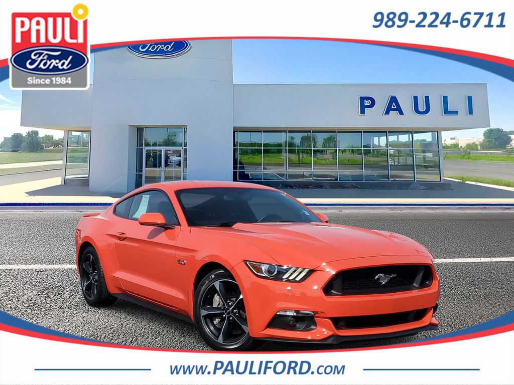 Competition Orange 2015 Ford Mustang Coupe Rear-Wheel Drive 6-Speed Manual