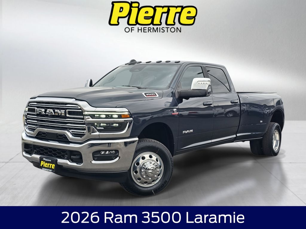 Blue Metallic 2026 RAM 3500 Laramie Crew Cab LB DRW 4WD Pickup Truck Four-Wheel Drive 8-Speed Automatic